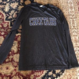 Cheer athletics long sleeve cheetahs shirt